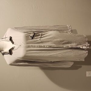 Victoria's Secret Gray Button Down Sleep Shirt- Large